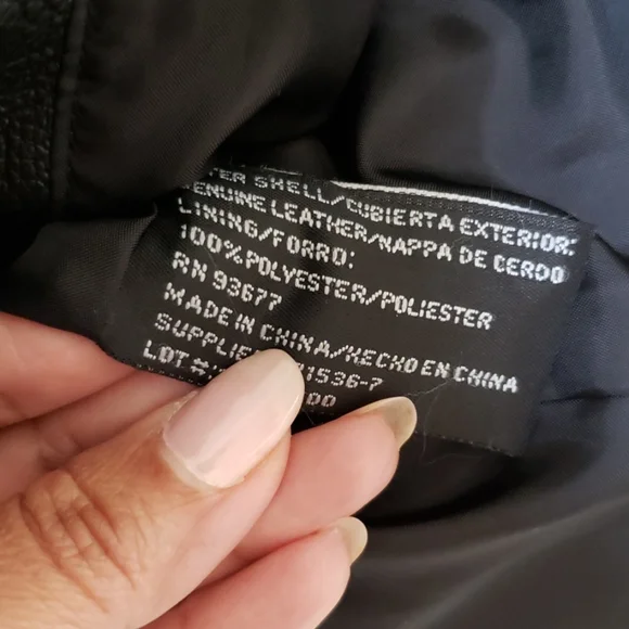 Worthington Black Leather Jacket - Picture 3 of 6